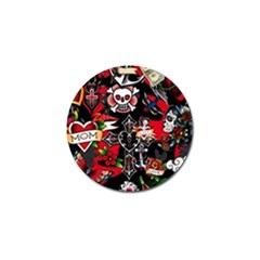 Graffiti Tatoo Skate Art Boom Golf Ball Marker by Bedest