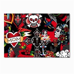 Graffiti Tatoo Skate Art Boom Postcard 4 x 6  (pkg Of 10) by Bedest