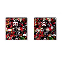 Graffiti Tatoo Skate Art Boom Cufflinks (square) by Bedest