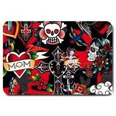 Graffiti Tatoo Skate Art Boom Large Doormat by Bedest