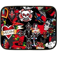 Graffiti Tatoo Skate Art Boom Two Sides Fleece Blanket (mini) by Bedest