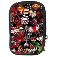 Graffiti Tatoo Skate Art Boom Compact Camera Leather Case by Bedest