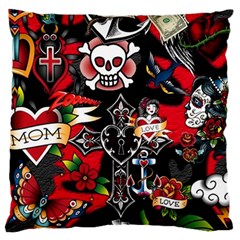 Graffiti Tatoo Skate Art Boom Large Cushion Case (two Sides) by Bedest