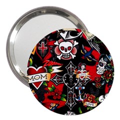 Graffiti Tatoo Skate Art Boom 3  Handbag Mirrors by Bedest