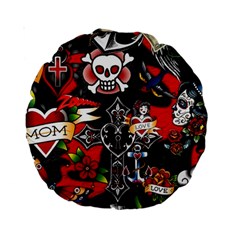 Graffiti Tatoo Skate Art Boom Standard 15  Premium Round Cushions