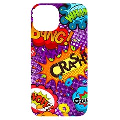 Crash Bang Adventure Time Art Boom Graffiti Iphone 14 Black Uv Print Case by Bedest