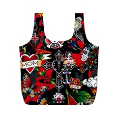 Graffiti Tatoo Skate Art Boom Full Print Recycle Bag (m) by Bedest