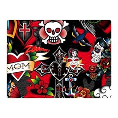 Graffiti Tatoo Skate Art Boom Two Sides Premium Plush Fleece Blanket (mini) by Bedest