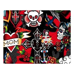 Graffiti Tatoo Skate Art Boom Two Sides Premium Plush Fleece Blanket (large) by Bedest