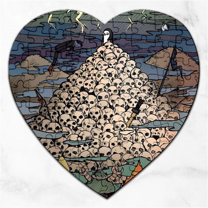 Gunter God Adventure Aventura Time Jigsaw Puzzle (Heart)