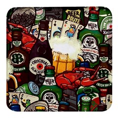 Graffiti Go Art Square Glass Fridge Magnet (4 Pack) by Bedest