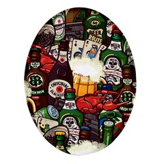 Graffiti Go Art Oval Glass Fridge Magnet (4 Pack) by Bedest