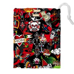 Graffiti Tatoo Skate Art Boom Drawstring Pouch (4xl) by Bedest