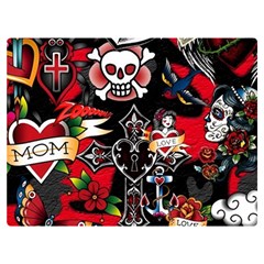 Graffiti Tatoo Skate Art Boom Two Sides Premium Plush Fleece Blanket (extra Small) by Bedest