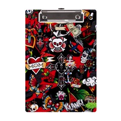 Graffiti Tatoo Skate Art Boom A5 Acrylic Clipboard by Bedest