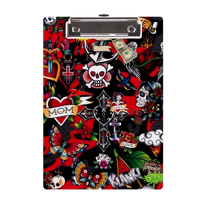 Graffiti Tatoo Skate Art Boom A5 Acrylic Clipboard