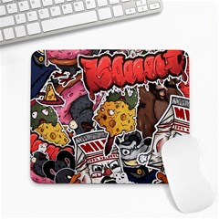 Stickerbomb Crazy Graffiti Graphite Monster Large Mousepad by Bedest