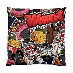 Stickerbomb Crazy Graffiti Graphite Monster Standard Cushion Case (two Sides) by Bedest