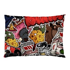 Stickerbomb Crazy Graffiti Graphite Monster Pillow Case (two Sides) by Bedest