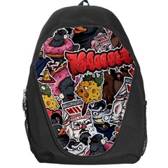 Stickerbomb Crazy Graffiti Graphite Monster Backpack Bag by Bedest