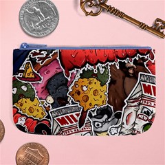 Stickerbomb Crazy Graffiti Graphite Monster Large Coin Purse by Bedest