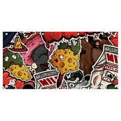 Stickerbomb Crazy Graffiti Graphite Monster Banner And Sign 8  X 4  by Bedest