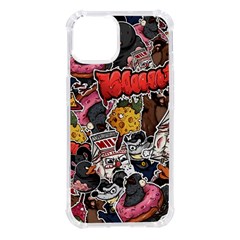 Stickerbomb Crazy Graffiti Graphite Monster Iphone 14 Tpu Uv Print Case by Bedest