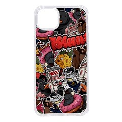 Stickerbomb Crazy Graffiti Graphite Monster Iphone 14 Plus Tpu Uv Print Case by Bedest