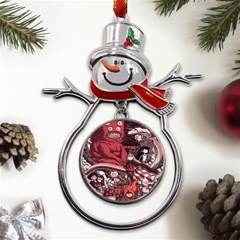 Adventure Time Cartoon Metal Snowman Ornament by Bedest