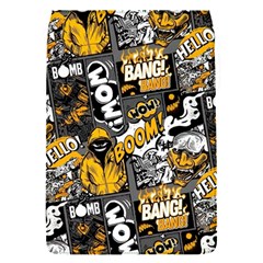 Boom Bang Art Crazy Drawing Graffiti Hello Retro Sayings Yellow Removable Flap Cover (s) by Bedest