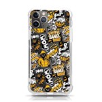 Boom Bang Art Crazy Drawing Graffiti Hello Retro Sayings Yellow iPhone 11 Pro 5.8 Inch TPU UV Print Case Front