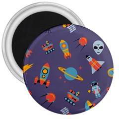 Space Seamless Patterns 3  Magnets by Hannah976