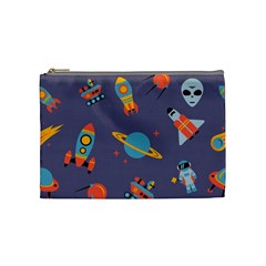 Space Seamless Patterns Cosmetic Bag (medium) by Hannah976