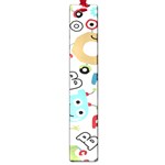 Seamless Pattern Vector With Funny Robots Cartoon Large Book Marks Front