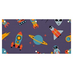 Space Seamless Patterns Banner And Sign 6  X 3  by Hannah976