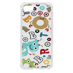 Seamless Pattern Vector With Funny Robots Cartoon Iphone Se