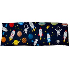 Big Set Cute Astronauts Space Planets Stars Aliens Rockets Ufo Constellations Satellite Moon Rover V Body Pillow Case (dakimakura) by Hannah976