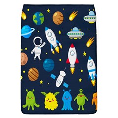 Big Set Cute Astronauts Space Planets Stars Aliens Rockets Ufo Constellations Satellite Moon Rover V Removable Flap Cover (l) by Hannah976