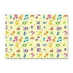 Seamless Pattern Musical Note Doodle Symbol Sticker A4 (10 pack) Front