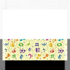 Seamless Pattern Musical Note Doodle Symbol Rectangular Jigsaw Puzzl by Hannah976