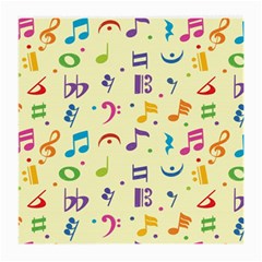 Seamless Pattern Musical Note Doodle Symbol Medium Glasses Cloth by Hannah976