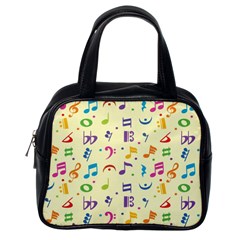 Seamless Pattern Musical Note Doodle Symbol Classic Handbag (one Side) by Hannah976