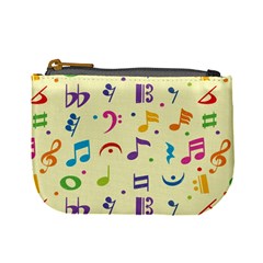 Seamless Pattern Musical Note Doodle Symbol Mini Coin Purse by Hannah976