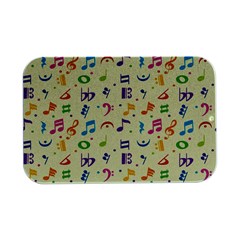 Seamless Pattern Musical Note Doodle Symbol Open Lid Metal Box (silver)   by Hannah976