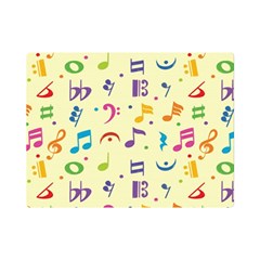 Seamless Pattern Musical Note Doodle Symbol Premium Plush Fleece Blanket (mini) by Hannah976