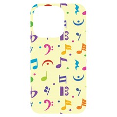 Seamless Pattern Musical Note Doodle Symbol Iphone 14 Pro Black Uv Print Case by Hannah976