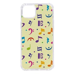 Seamless Pattern Musical Note Doodle Symbol Iphone 14 Plus Tpu Uv Print Case