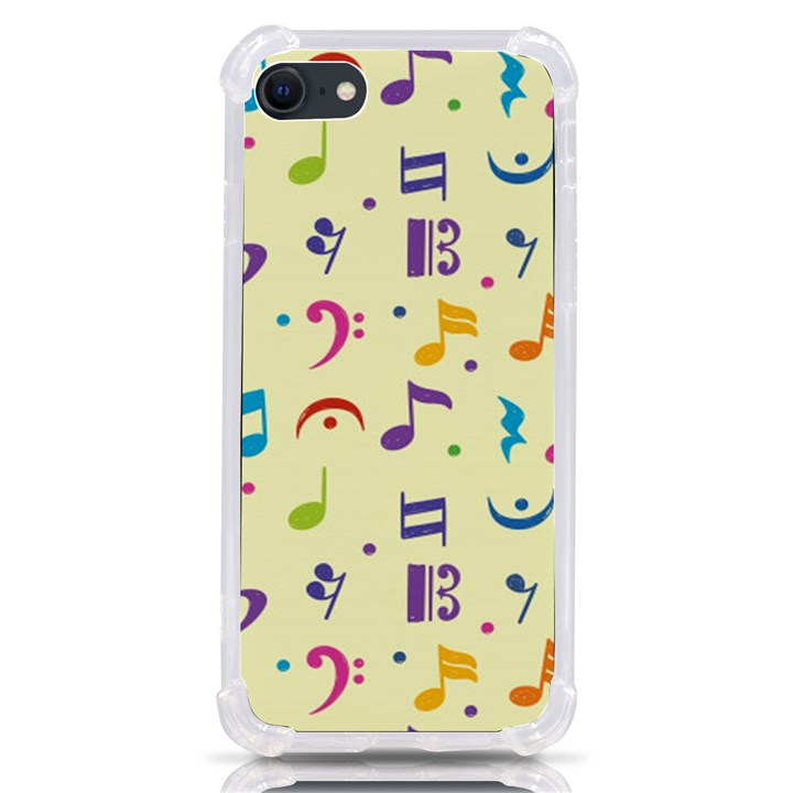 Seamless Pattern Musical Note Doodle Symbol iPhone SE