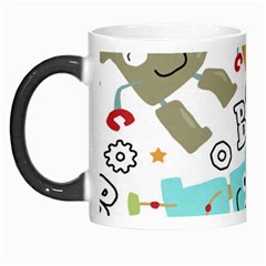 Seamless Pattern Vector With Funny Robots Cartoon Morph Mug by Hannah976