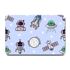 Seamless Pattern With Space Theme Small Doormat by Hannah976